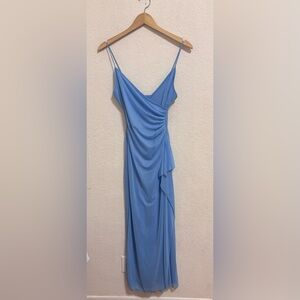 Vintage y2k rampage blue rhinestone embellished midi dress